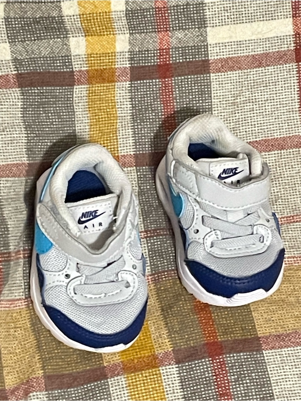 Nike Baby Walker Athletic Sneakers - White, Blue & Light Blue